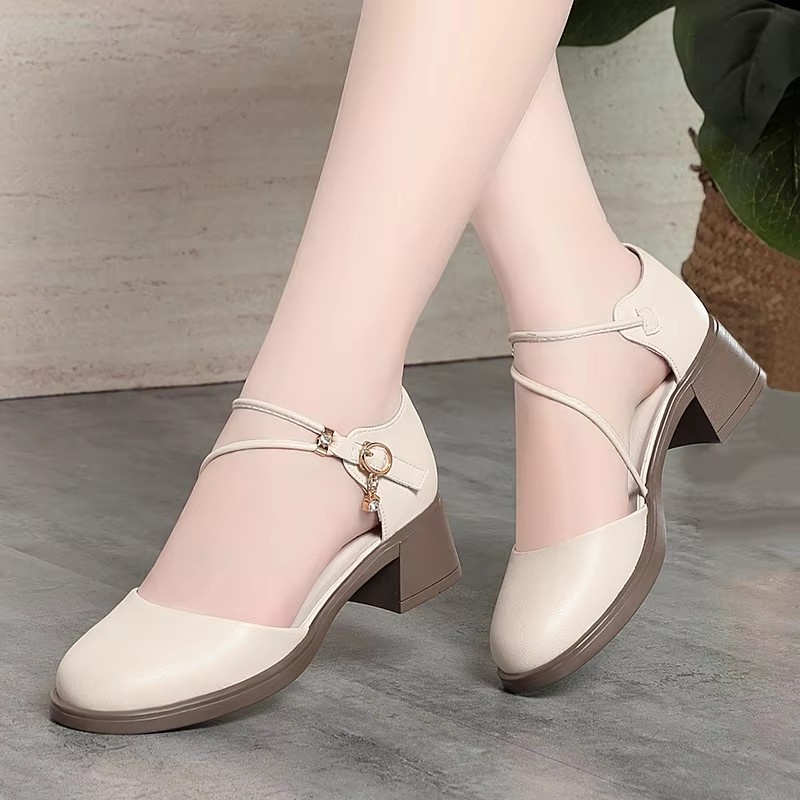 Bandage - Chaussures à talons carrés de 4,5