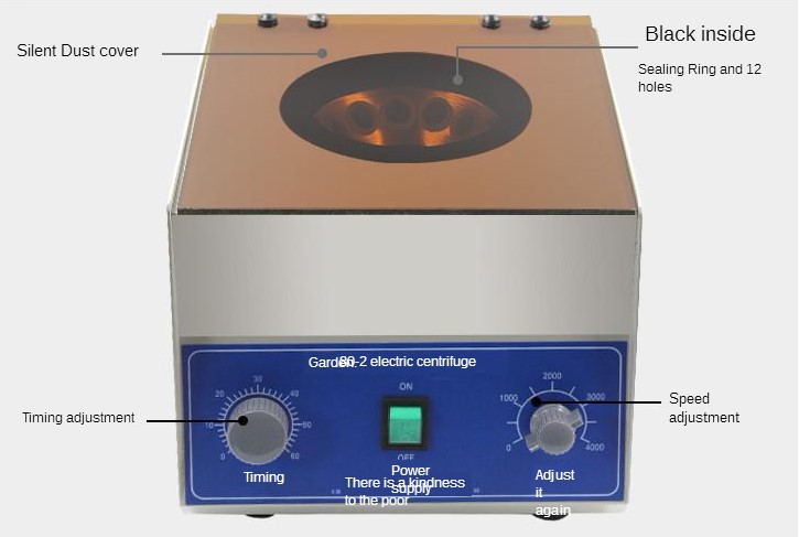 Xlab Medical - Centrifugeuse électrique basse vitesse, 220V, 80-2,