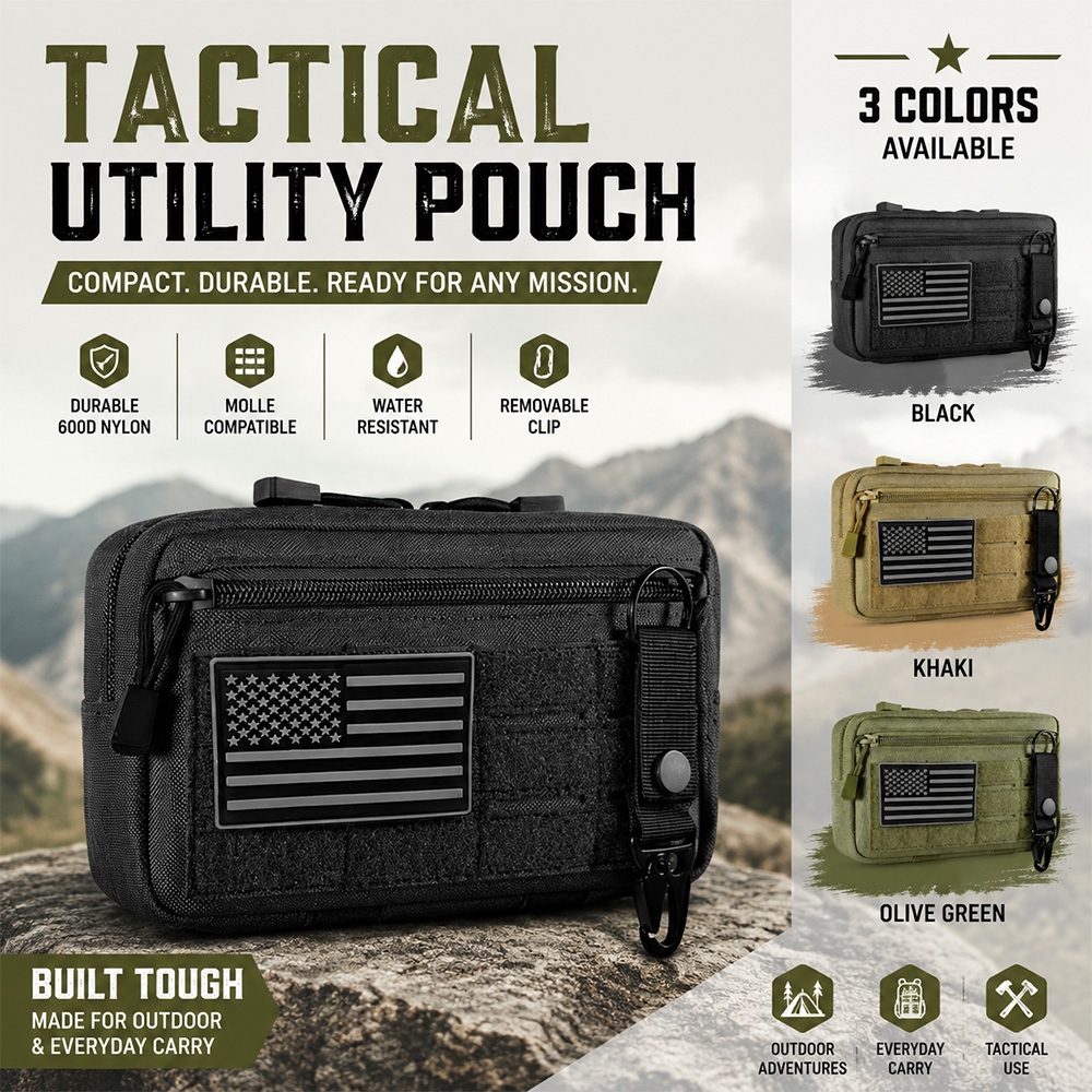 First Aid Kit - Pochette tactique Molle EDC, trousse de