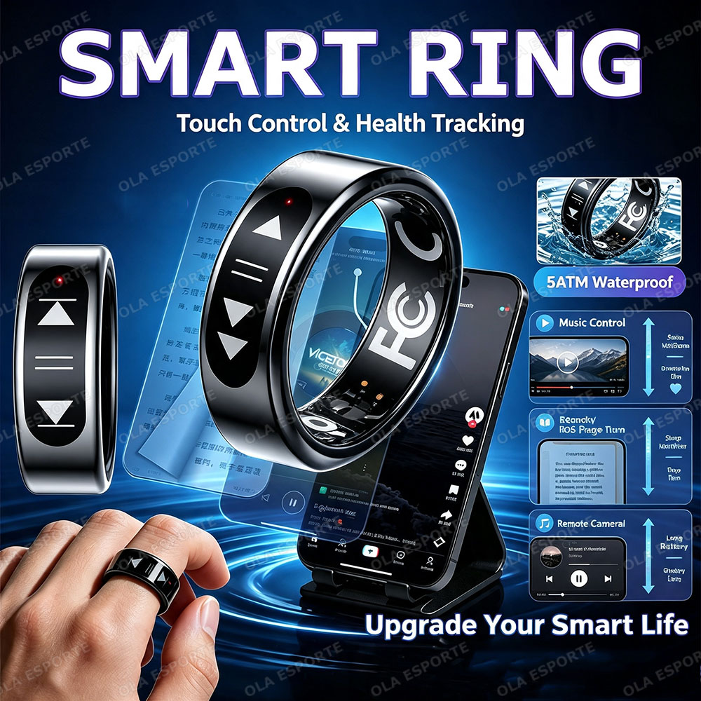 Blood Pressure Monitor - Nouvelle bague intelligente à commande tactile,