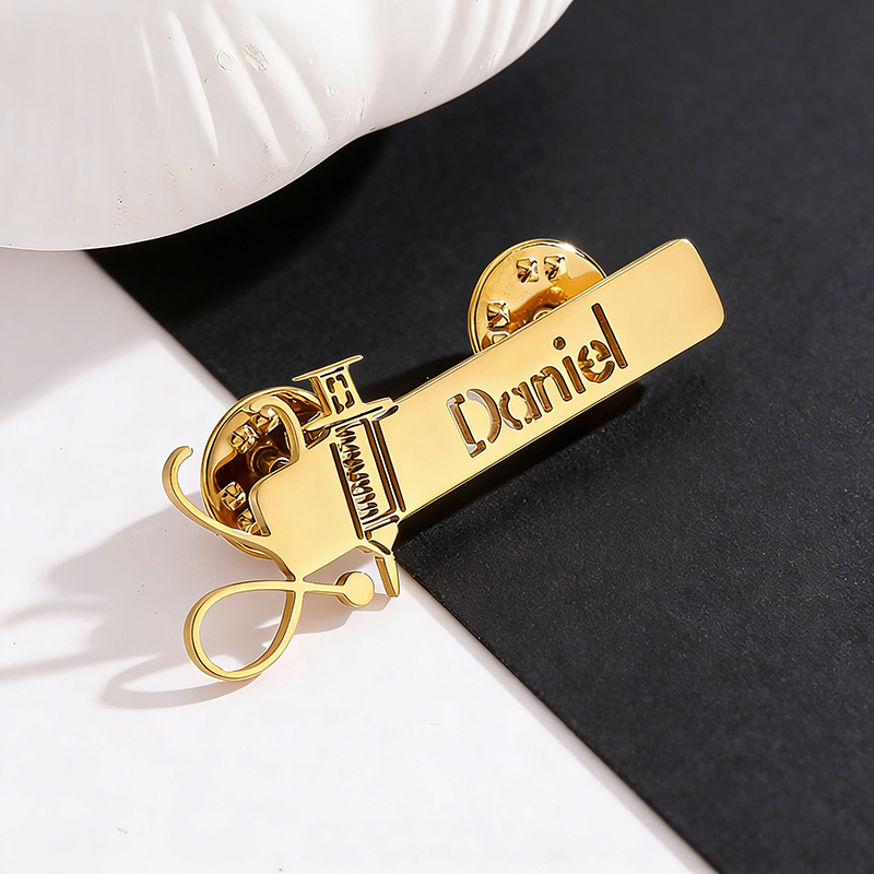 Broche personnalisée en acier  - Stethoscope avis et prix