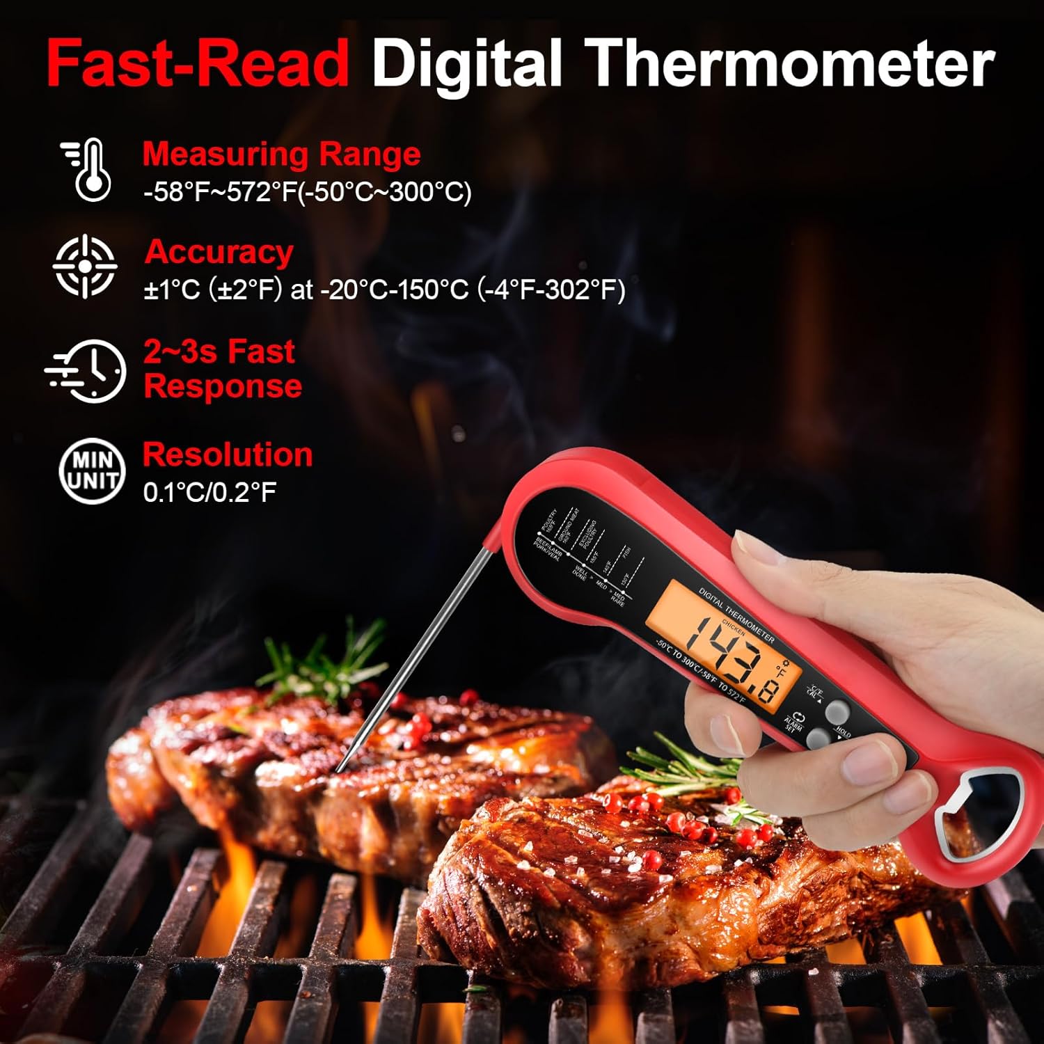 Thermomètre numérique professi - Thermometer Digital avis et prix