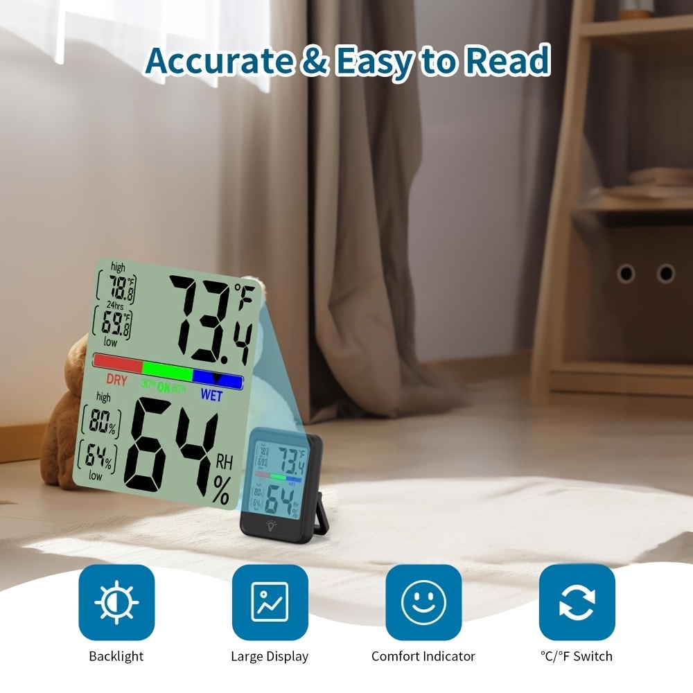 Thermomètre hygromètre numériq - Thermometer Digital avis et prix