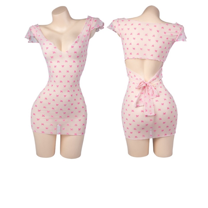 Robe transparente en Tulle ros - Bandage avis et prix