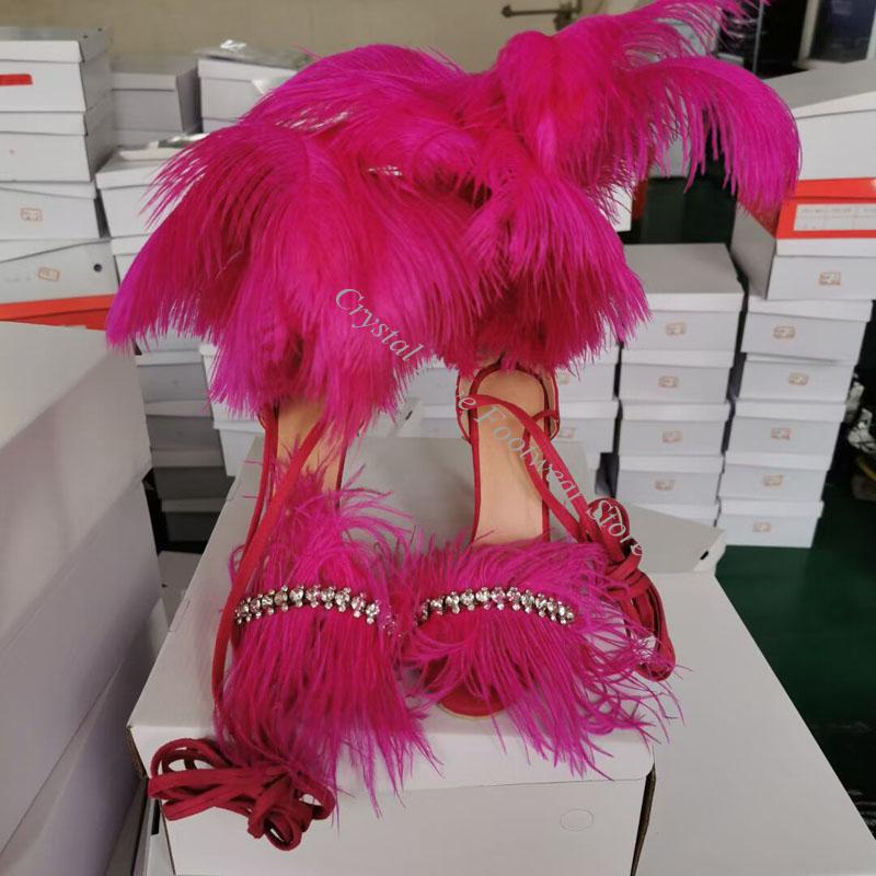 Sandales à talons hauts fuchsi - Bandage avis et prix