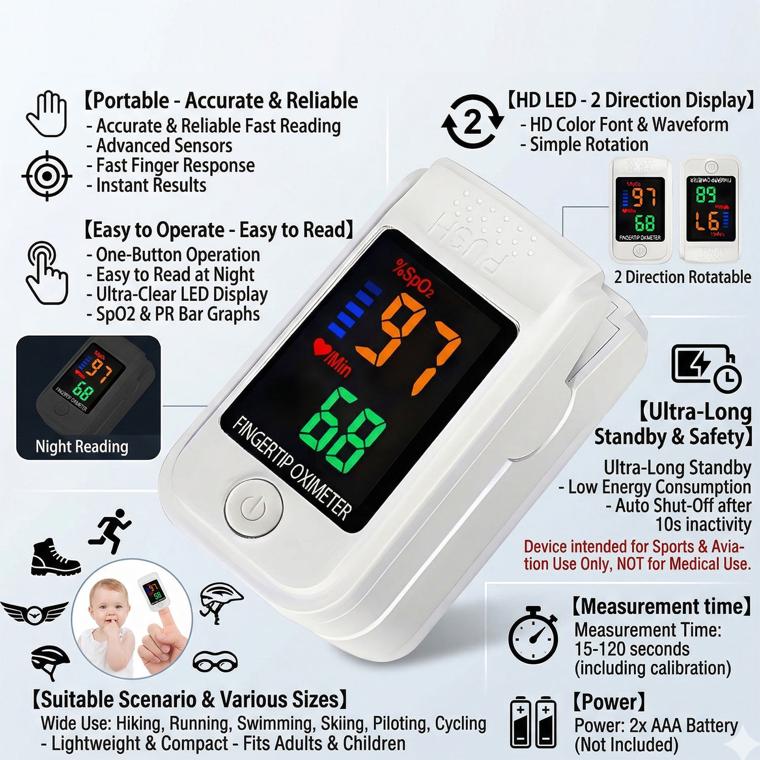 Thermomètre électronique infra - Pulse Oximeter avis et prix