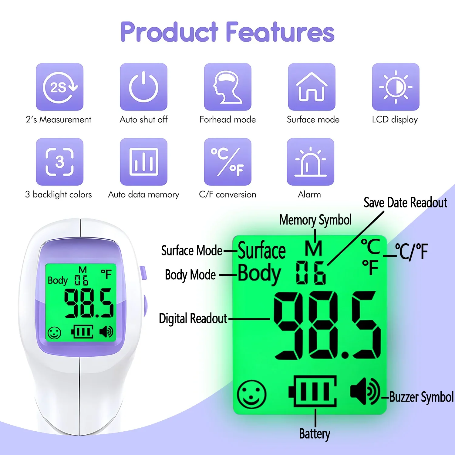 Thermomètre médical infrarouge - Pulse Oximeter avis et prix